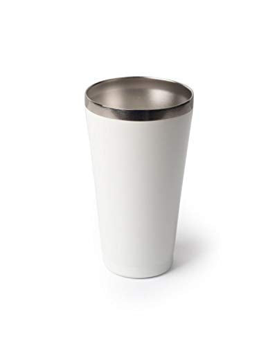 Tumbler 15oz - WHITE with lip & Clear Cup