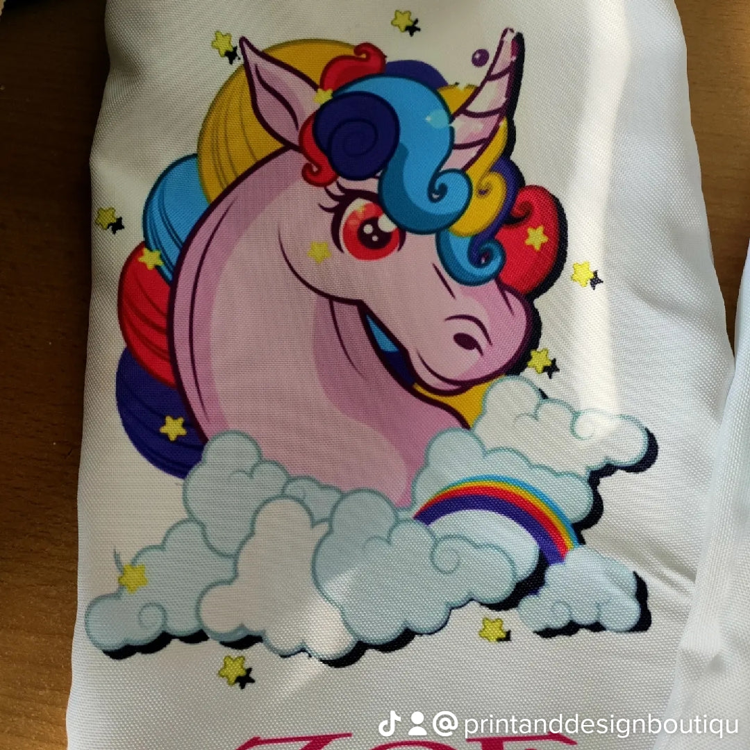 Personalised drawstring bag