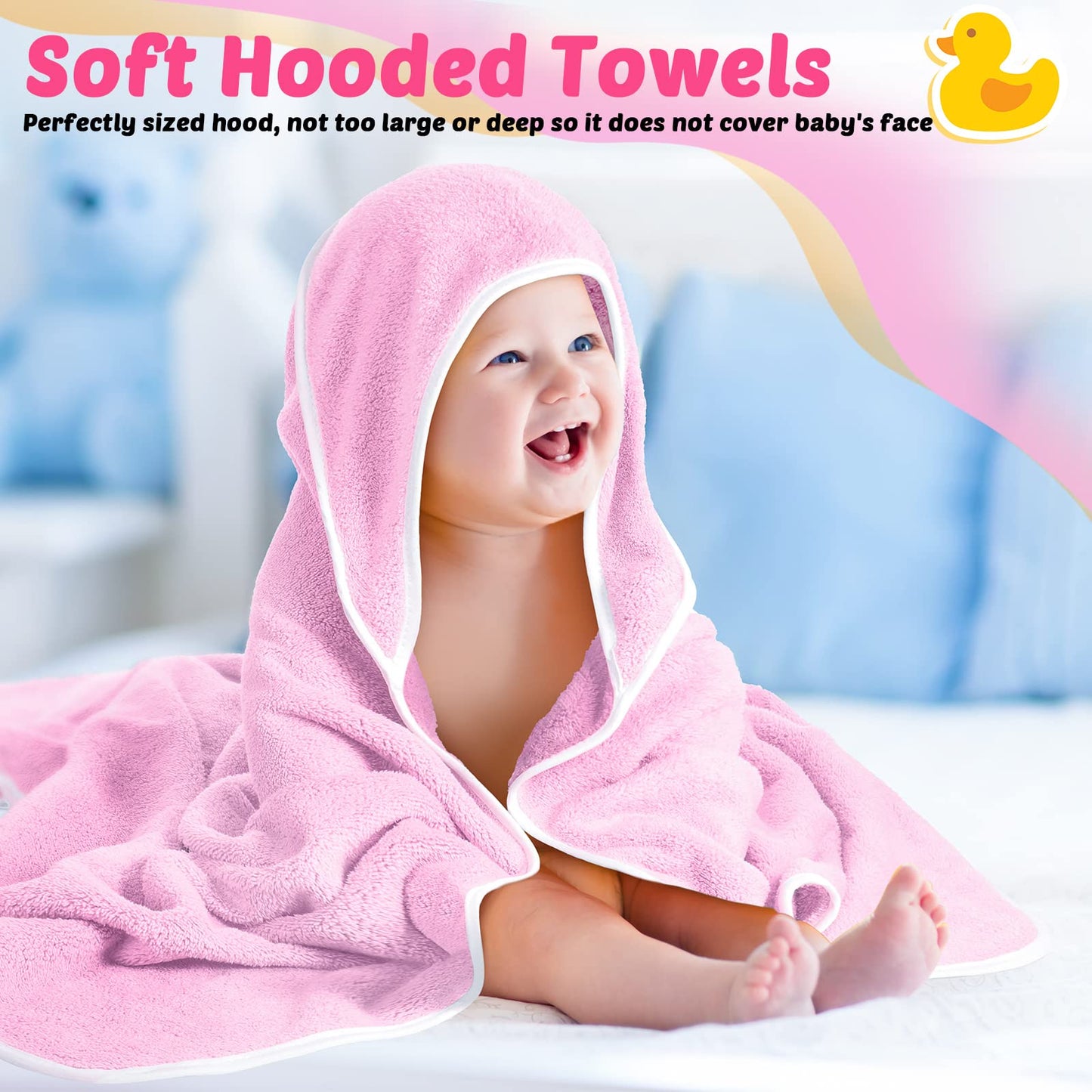 Baby Towel 75x75cm (Hooded) super-soft 100% cotton