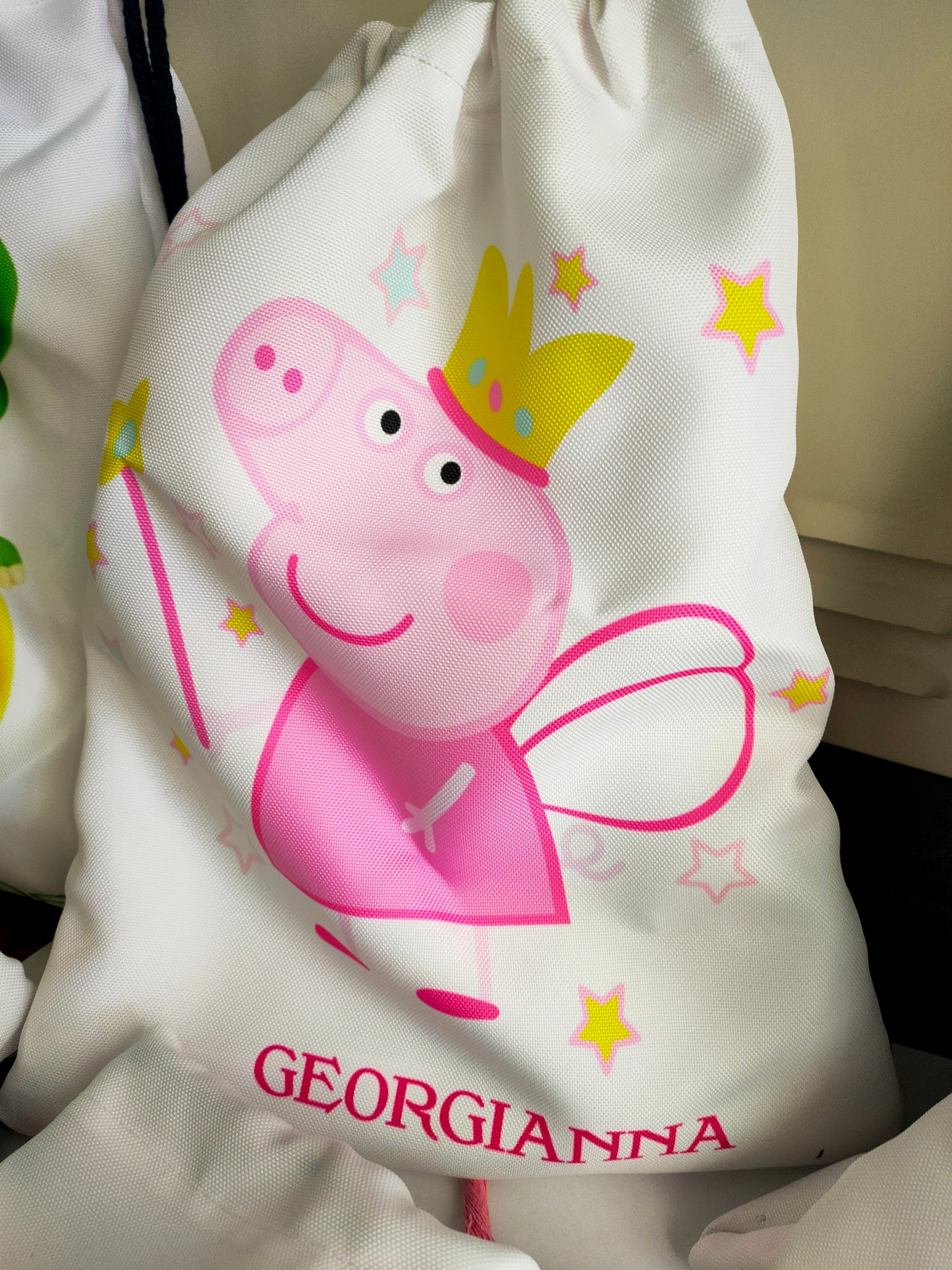 Personalised drawstring bag