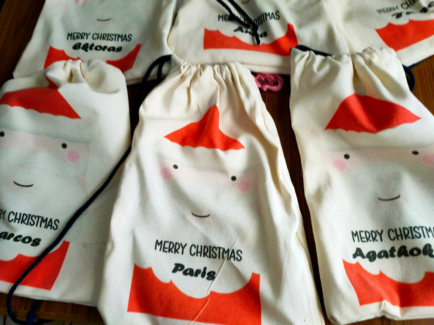 Personalised drawstring bag