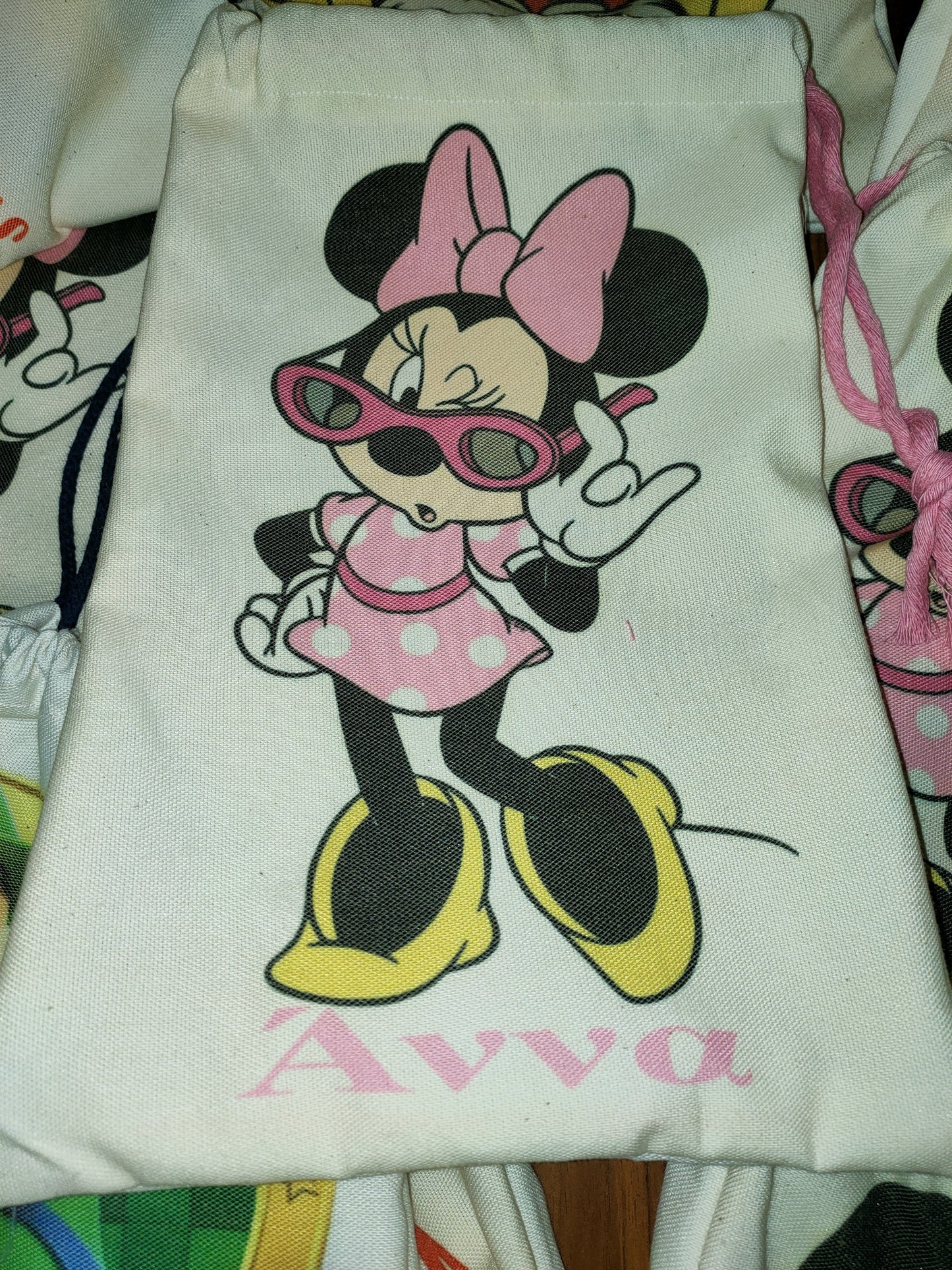 Personalised drawstring bag