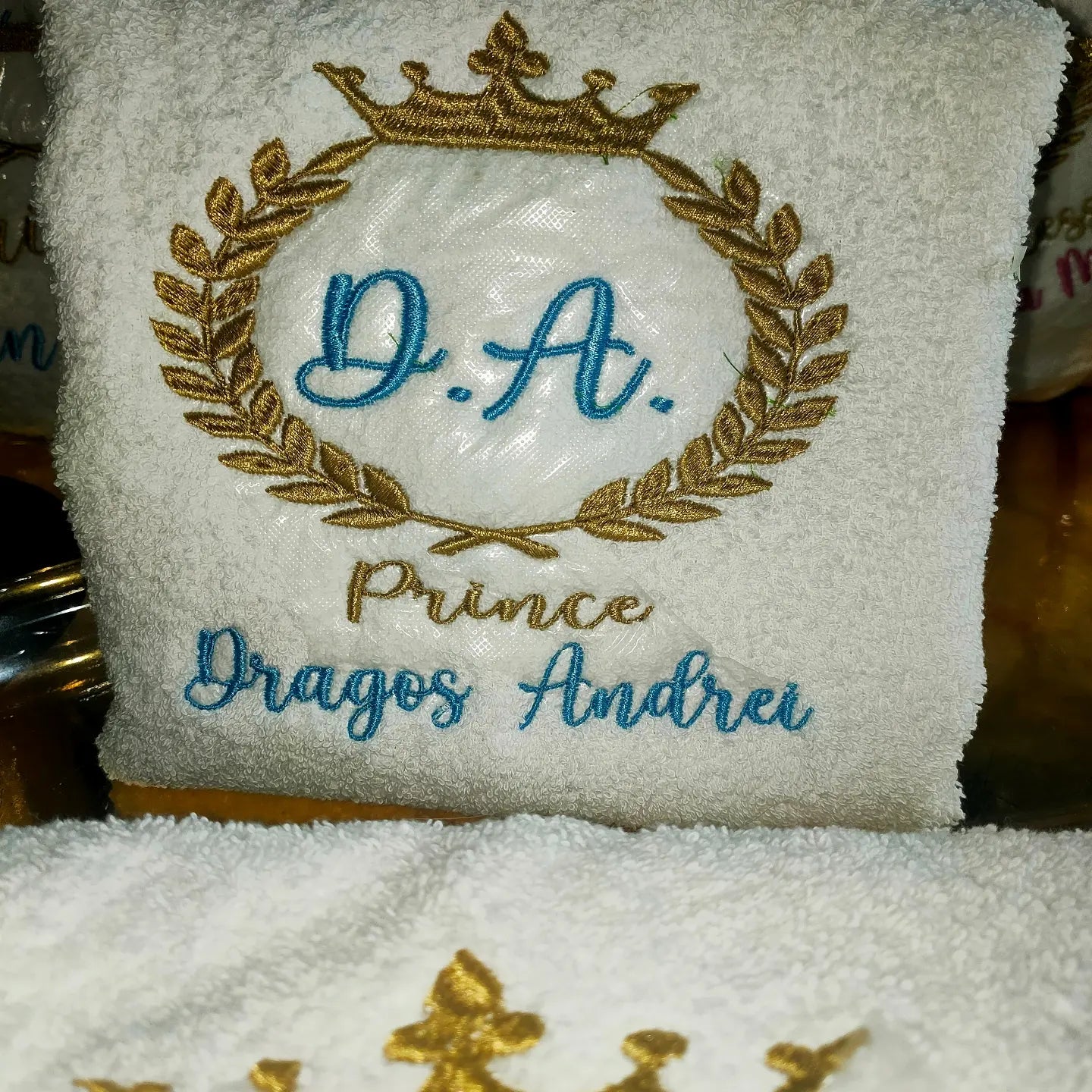 Personalised embroidery towels Bride& Bridesmaid