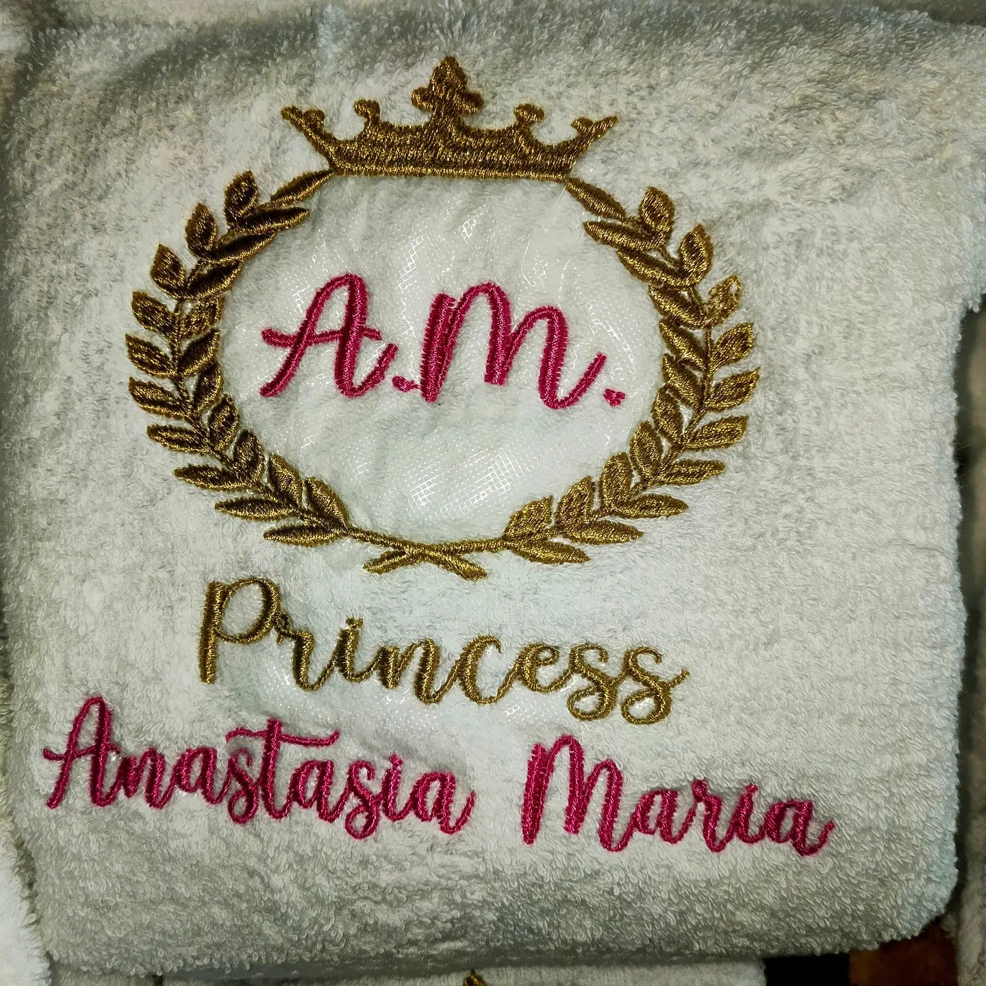 Personalised embroidery towels Bride& Bridesmaid