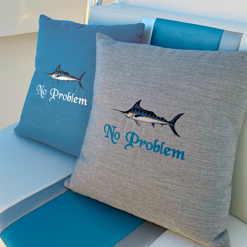 Custom Boat Embroidery pillows