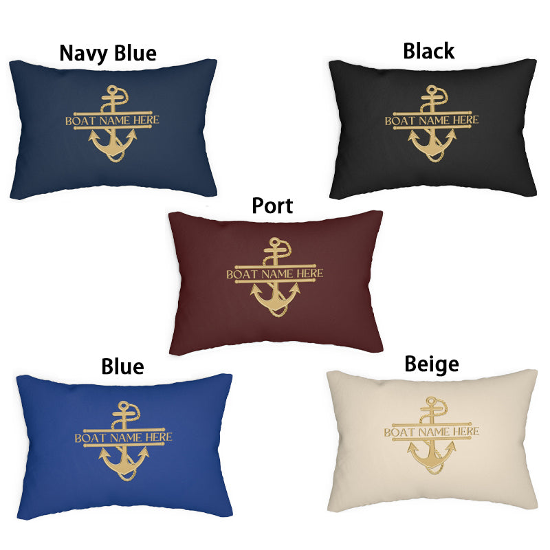Custom Boat Embroidery pillows