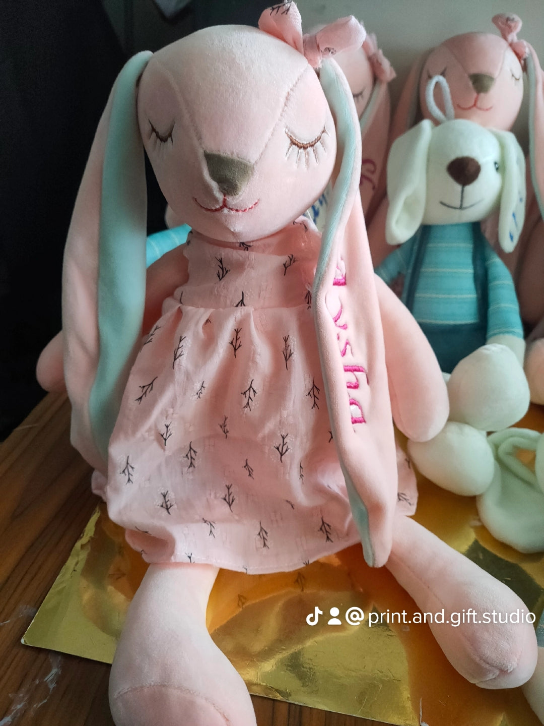 Personalized Embroidered Easter Bunny