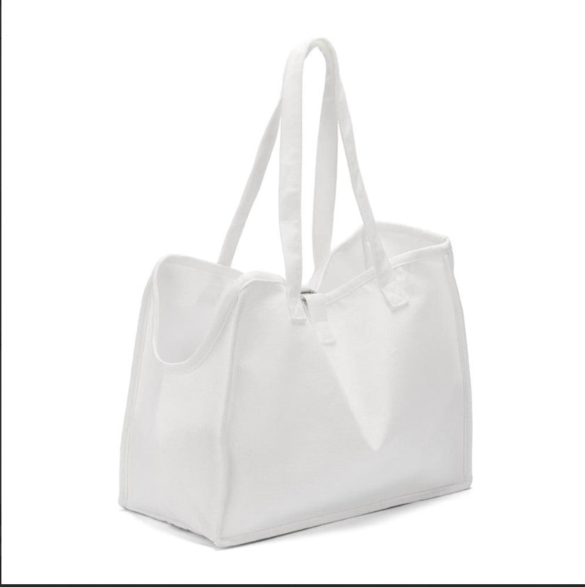 PET Carrier Bag (Linen White) L38 x W19 x H30cm