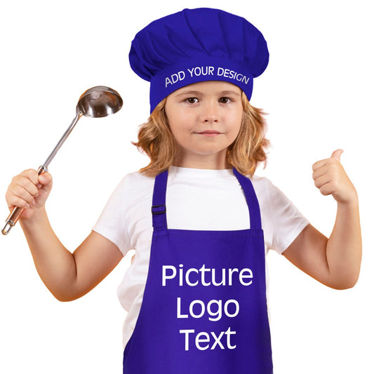 Custom Kids Apron and Chef Hat Set