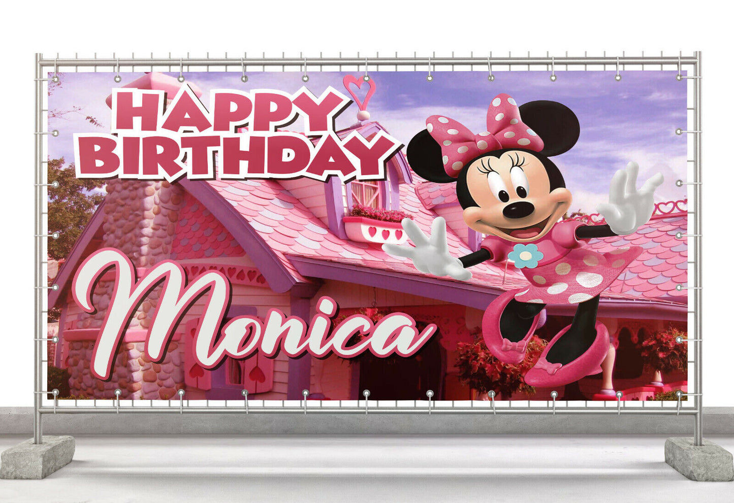 PERSONALISED BIRTHDAY PARTY BANNER BACKDROP DECORATION