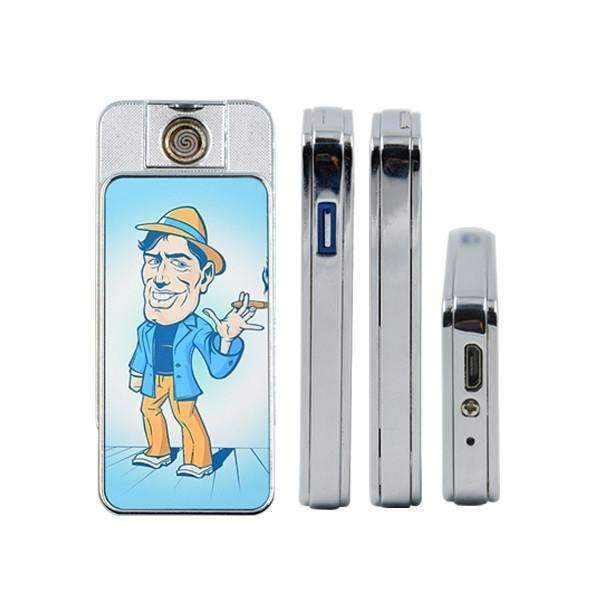 Custom cut Electric rechargeable USB cigarette lighter insert 70 x 34mm x 0.5mm